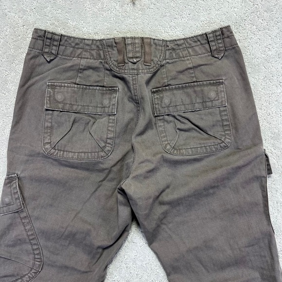 Eddie Bauer Cargo Pants Womens Size 8 Brown Cotton Utility Outdoor Low Rise - Picture 8 of 14